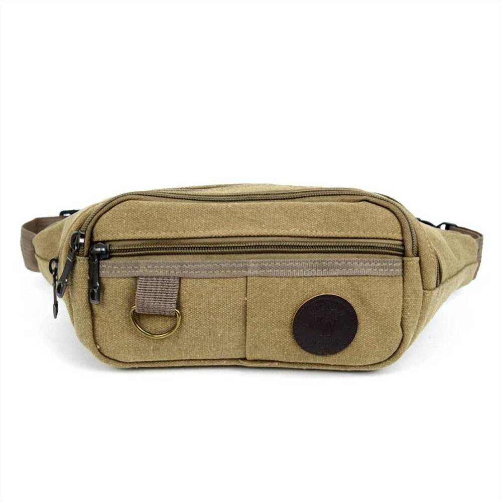 NEW SELINI NEW YORK women's tactical style fanny pack belt bag sling bag in tan